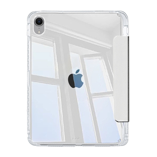 BOORCA适用于ipadmini7平板保护套3+Y折高透苹果iPadmini6/7代8.3寸亚克力迷你6/7带笔槽mini4/5代防弯轻薄壳