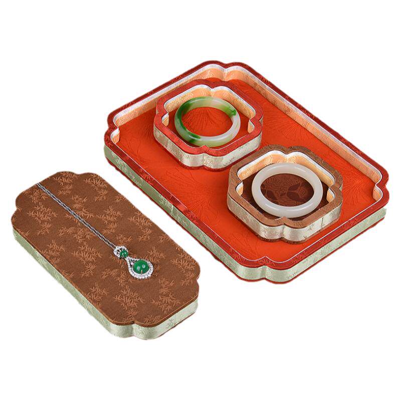 中式宫廷风首饰展示盘古风文玩手串珠宝托盘饰品收纳玉器看货摆盘