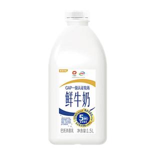 伊利鲜牛奶大桶装1.5L*2新鲜生牛乳营养早餐低温鲜奶巴氏杀菌低温