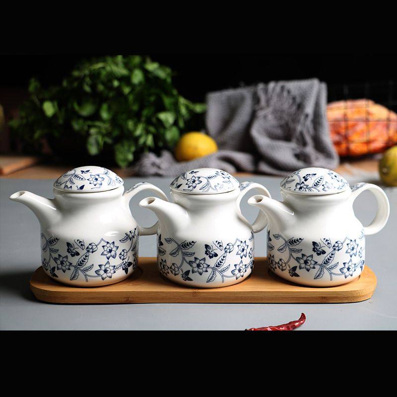 轻奢厨房调料盒调料调味套装组合罐家用调料瓶酱油盒组合装调味醋