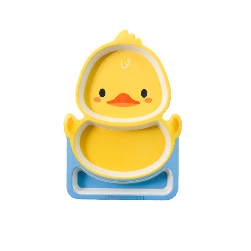 可爱密胺小黄鸭餐具造型幼儿园