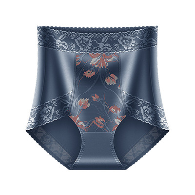 蚕丝无痕高腰收腹内裤女