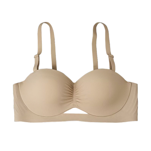 粉底液无痕内衣女隐形半杯小胸聚拢性感无钢圈文胸罩2026新款爆款