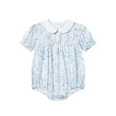 Domiamia女宝宝包屁衣女童春夏短袖薄款透气百搭纯棉春装外出服