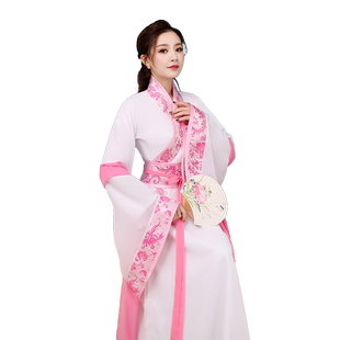 古装服装仙女飘逸广袖舞台装古筝舞蹈演出服古代改良汉服女襦裙春