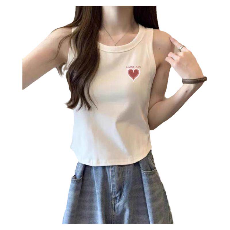 纯棉打底吊带女2025春夏秋季内搭工字背心白色遮副乳美背短款上衣