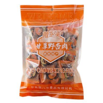 薇尔美甘草野杏肉无核蜜饯500克