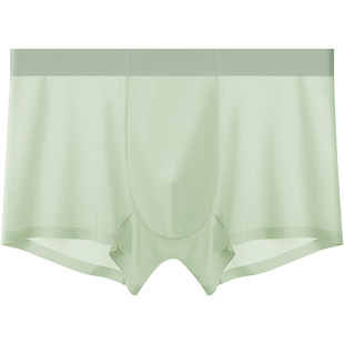 健丹鸟冰丝男士内裤无痕凉感抗菌夏季薄款平角裤大码四角短裤底裤