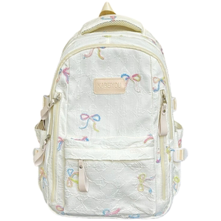 书包女双肩包ins小众多巴胺风初中高中学生韩版大容量多隔层背包