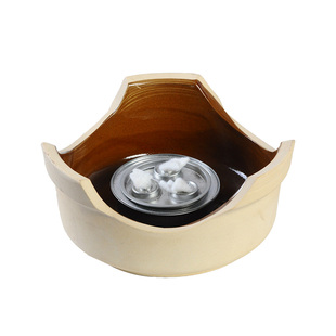 中式商用陶瓷简易酒精炉小火锅打边炉环保油干锅锅具耐高温土钵子