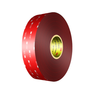 3M5915黑色强力双面胶大卷汽车专用胶带高粘度无痕防水耐高温尾翼粘接内饰固定粘胶