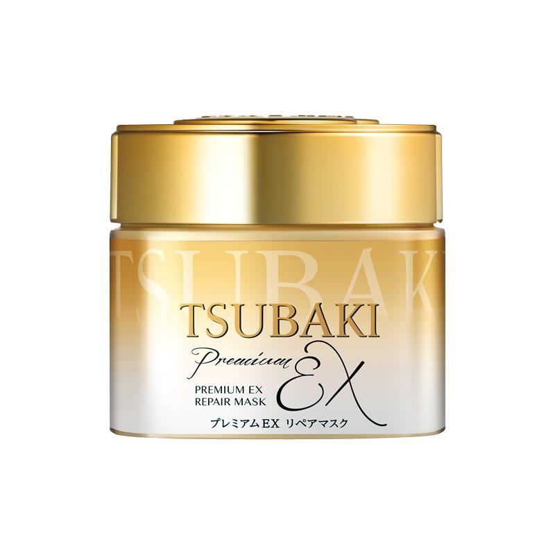 日本进口TSUBAKI丝蓓绮0秒发膜金罐180g 深层修护滋润精华护发素