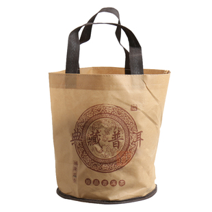 云峰普洱茶桶无纺布茶叶包装袋 普洱茶一提袋子七子饼手提袋定制