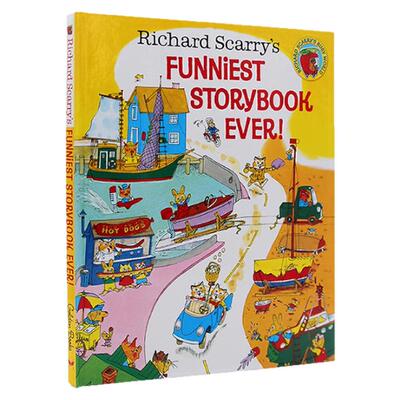 斯凯瑞故事集英文原版绘本 Richard Scarry's Funniest Storybook Ever!  理查德斯凯瑞金色童书系列大开本 精装