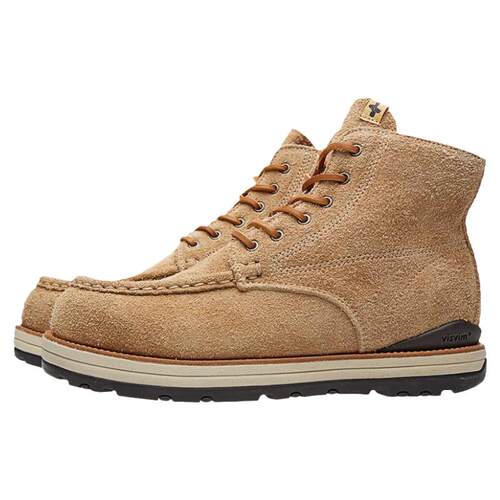 visvim uncle gui鹿绒皮手工固特异厚底减震鞋百搭马丁工装男靴潮