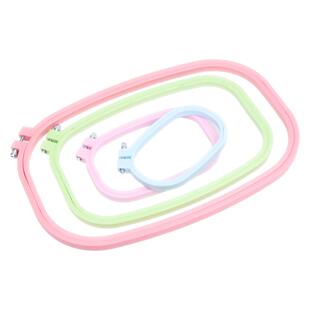 椭圆十字绣刺绣工具ABS橄榄型绣绷绣撑绣花绷子婚礼装饰绣花机