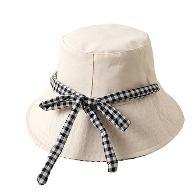 女童双面戴大帽檐渔夫帽遮阳帽