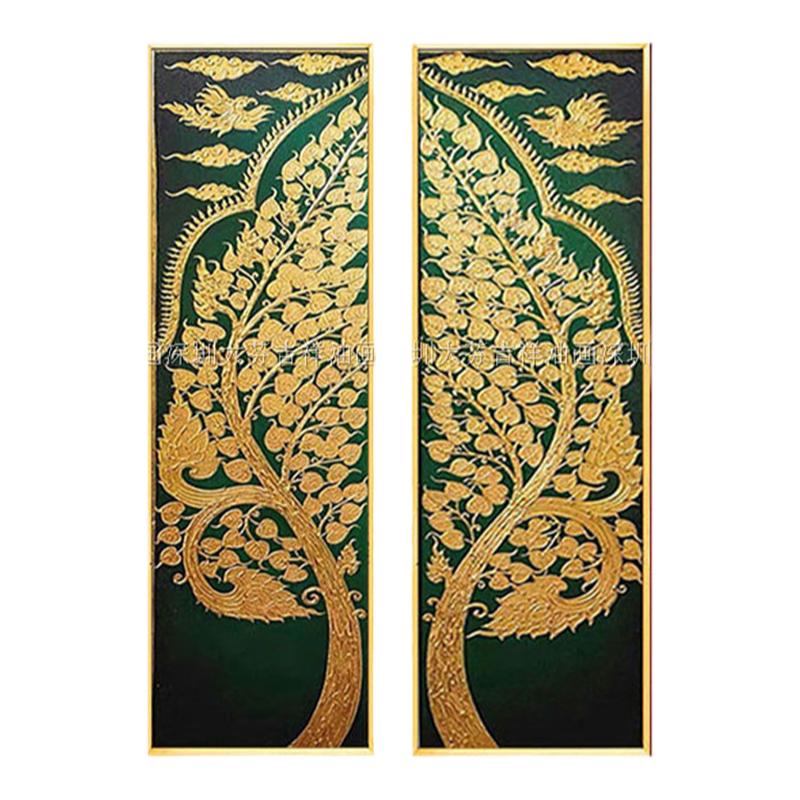 手绘高端东南亚泰式风格装饰画