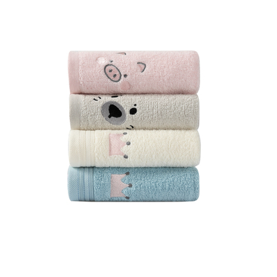 洁丽雅儿童毛巾纯棉洗脸家用100全棉a类吸水宝宝洗澡小毛巾不掉毛