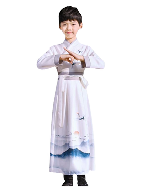 儿童汉服女童中国风表演服