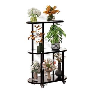花架置物架阳台落地式多层多肉盆景收纳架2025新款可移动展示架子