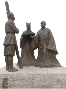 玻璃钢古代风三字经故事小品雕像