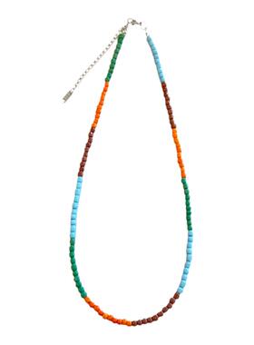 周雨彤同款彩色串珠拼接项链