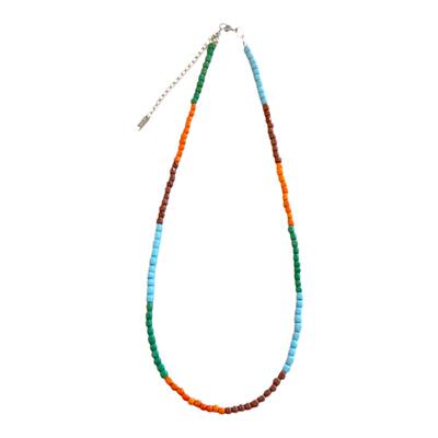 周雨彤同款彩色串珠拼接项链