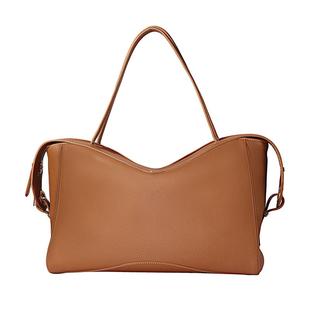 CHARMLORD拉德芳斯小号上课通勤过夜旅行包牛皮女包托特包大容量