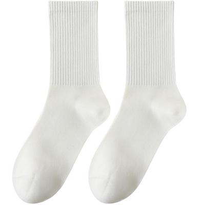 纯棉束腰款中高筒女袜四季通勤