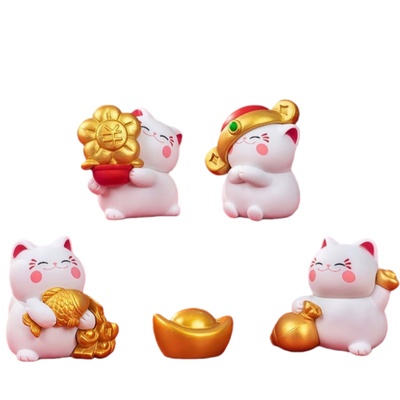 可爱招财猫创意卡通迷你摆件