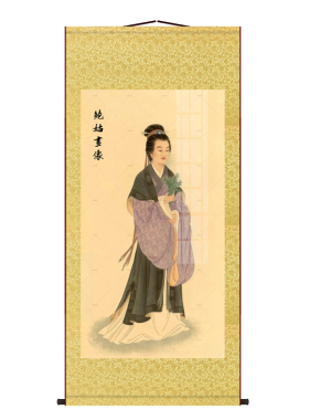 古代十大名医画像书房玄关挂画客厅装饰字画华佗扁鹊孙思邈卷轴画