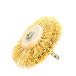 电动猪鬃毛刷玉石翡翠打磨镜面抛光工具抛光毛轮文玩金刚菩提刷子