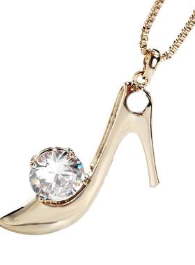 仲夏之晶高级感高跟鞋毛衣链女