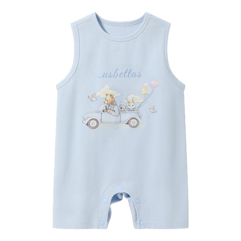贝肽斯夏季薄款棉柔幼儿衣服