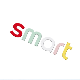 专用smart精灵一号字母贴5号机盖车身改色装饰贴3号车标前后改装
