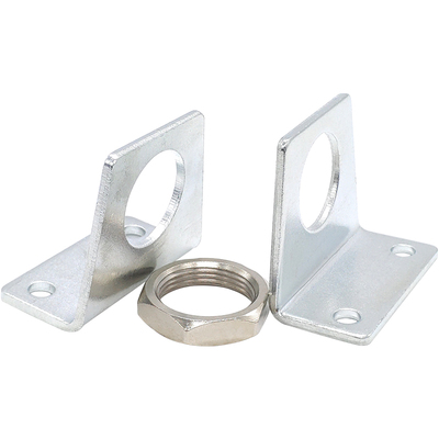 气缸固定L型支架法兰板摆动底座