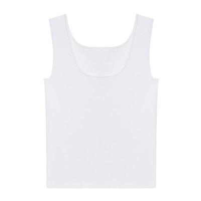 blueerdos简约精纺方领针织背心