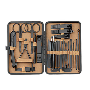 黑色指甲刀男士指甲剪套装全套去死皮修甲修脚刀美容修甲工具套装