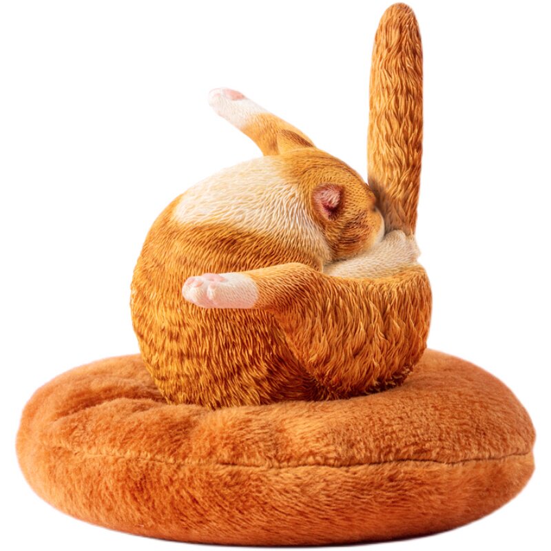 JXK1/6鸡腿猫模型可爱搞怪创意猫咪手办桌面装饰小摆件送礼收藏品