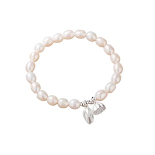 vana珍珠手串女款纯银两世欢银手链高级感饰品生日新年礼物送女友