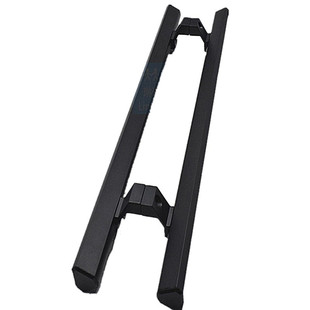 玻璃门拉手大门把手 黑色铝合金有框门拉手木门包厢门加厚把手