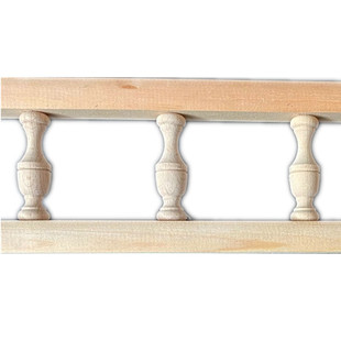 东阳木雕欧式车木元宝柱柜子围栏栏桥小葫芦廊桥佛龛实木柱子