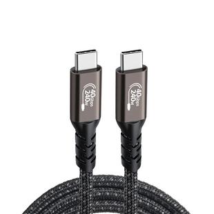 多功能PD240W快充双typec数据线双C公头雷电4适用iphone15Promax16真我手机MacBook笔记本40Gbps高清8K视频线
