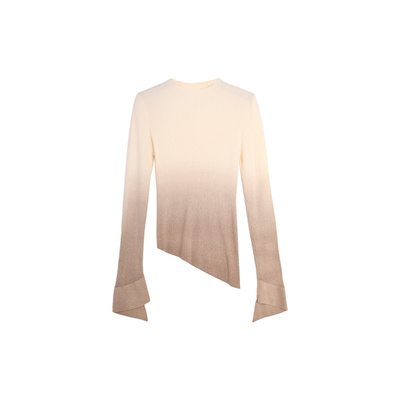 西町村屋不规则渐变吊染打底小衫