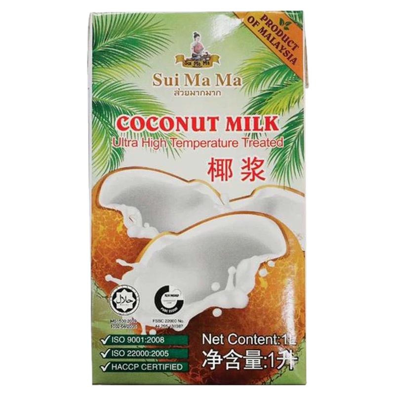 进口水妈妈椰浆1L*12瓶椰奶椰汁西米杨枝甘露奶茶 咖喱料烘焙原料
