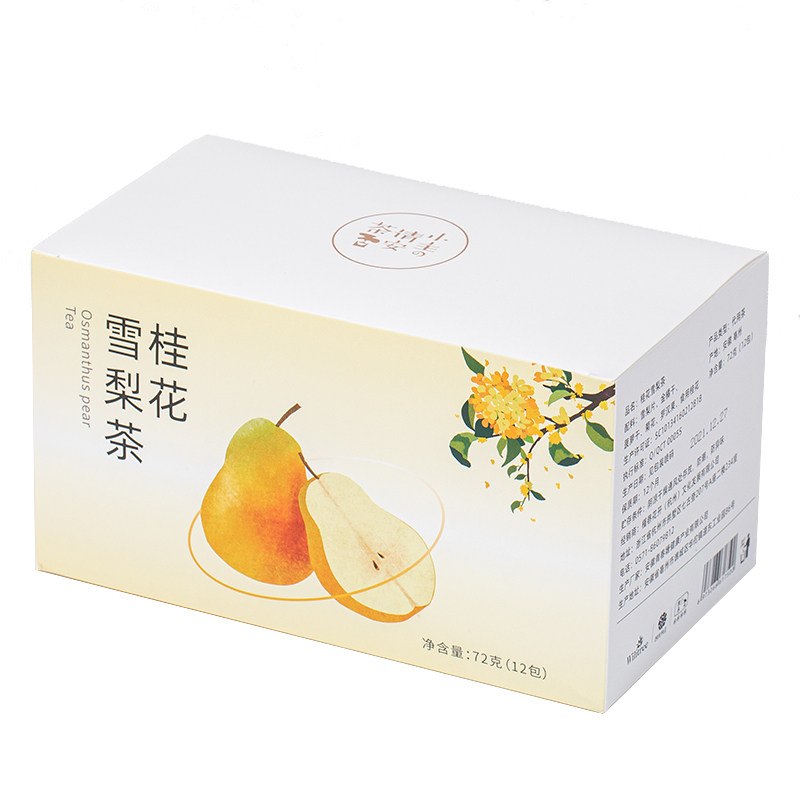 桂花雪梨茶罗汉果组合甘甜润喉
