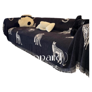 美式复古沙发盖布巾四季通用2026新款一整张全盖毯雪尼尔沙发套罩