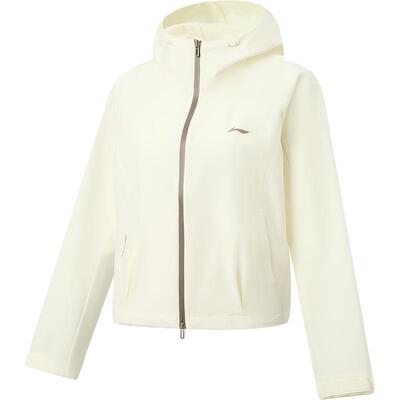 李宁连帽女运动风衣运动服