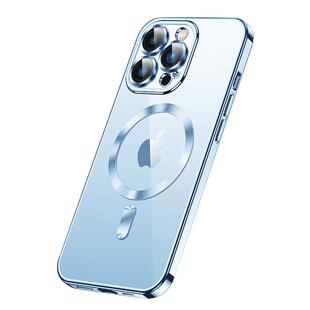 适用苹果14pro手机壳iPhone13ProMax磁吸充电Plus透明12保护套11镜头全包Magsafe女男新款max超薄por气囊防摔
